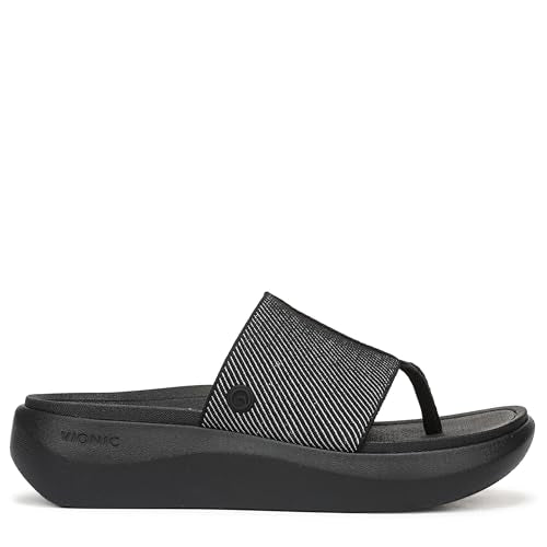 Vionic Women's Aqua - color: Black Leather and Gore, size: 7