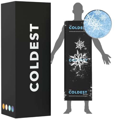 Coldest Extra Large Ice Pack for Back and Full Body - Cold Compress for Pain Relief, Ice Blanket for Sleeping or Ice Pad Physical Therapy - Folds Compact (53" x 13" - Full Body) - color: Full Body (53" X 13")