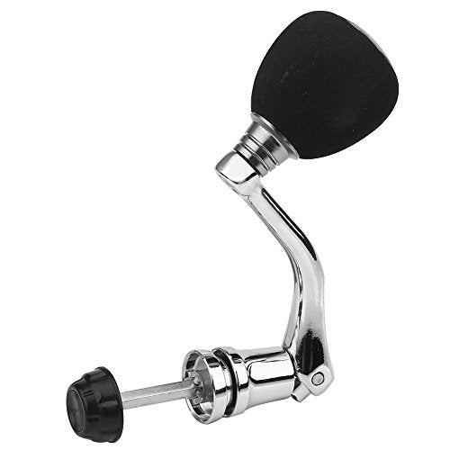 Tbest Fishing Spinning Reel Handle Metal Rocker Arm Reel Replacement Power Handle Grip - color: Silver, size: Large