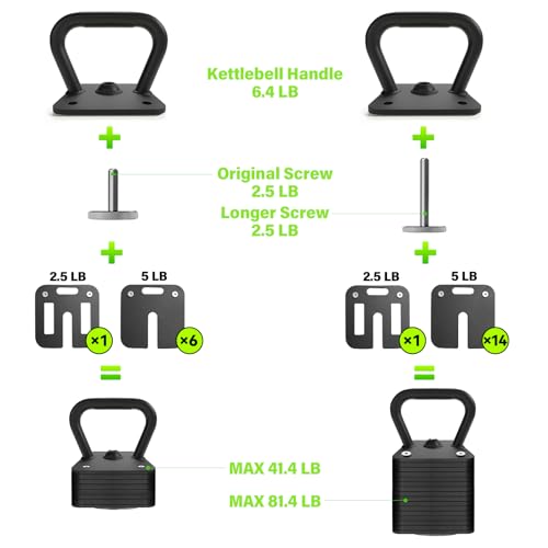 Eisenlink Adjustable Kettlebell Handle with One Standard Screw