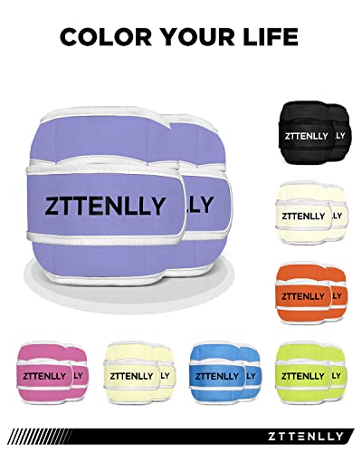 Adjustable Ankle Weights for Women Men and Kids | 1 Pair 5 10 15 18 20 Lbs Leg Wrist Ankle Weight Straps for Yoga, Walking, Running, Aerobics, Gym, Dance, Pilates, Cardio - color: Purple, size: 10lb(5*2)