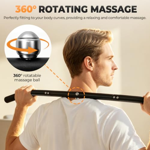Trigger Point Massage Tool, Handheld Back and Neck Massager Cane for Pain Relief Deep Tissue Metal Self Massage Tools