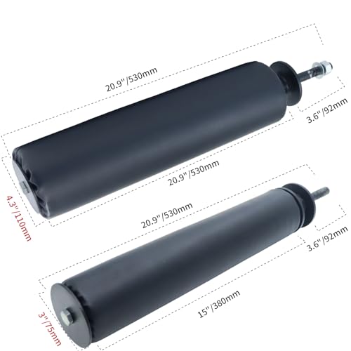 Single Leg Squat Roller/Nordic Hamstring Curl for Squat Rack Power Rack Attachments, Bulgarian Split Squat for Workout Esquipment Home Gym Accessories - size: Foam diameter 3" / 75mm ，1" / 26mm aperture