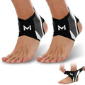 Ankle Brace for Men & Women, Adjustable Figure-8 Stabilizer with Straps for Basketball, Volleyball & Running, Compression Sleeve for Sprained Ankle, Plantar Fasciitis & Tendonitis Relief (2 Pack,Gray) - color: Gray