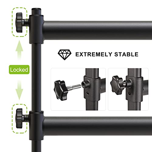 SELEWARE Height Adjustable Ballet Barre Freestanding Ballet Bar Heavy Duty Dance Bar Support Barre Movements Body Stretch Pull-ups, Sturdy Construction Never Fall Apart, Anti-Slip - color: 5 FT (Steel Crossbar, Black)