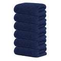 Tens Towels Pack of 6 Hand Towels, 100% Cotton, Lighter Weight, Quick to Dry, 16 x 28 Inches, Super Soft & Absorbent, Perfect for Bathroom & Kitchen, Navy - color: Navy