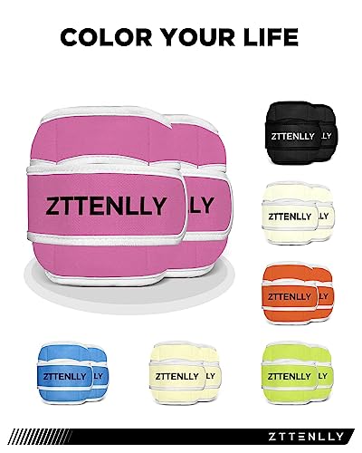Adjustable Ankle Weights for Women Men and Kids | 1 Pair 5 10 15 18 20 Lbs Leg Wrist Ankle Weight Straps for Yoga, Walking, Running, Aerobics, Gym, Dance, Pilates, Cardio - color: Pink, size: 10lb(5*2)