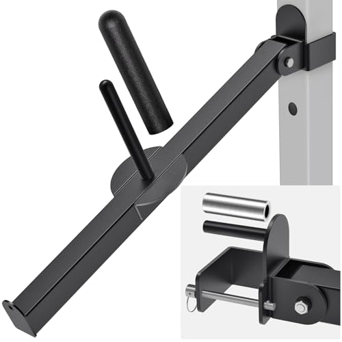 Kipika Power Rack Attachment for 5/8" & 1" Holes - Heavy Duty Home Gym Equipment for 2x2 or 3x3 Squat Rack, Adjustable and Easy to Install - color: For 3x3 Rack with 5/8 or 1 Hole + 1&2 Plates