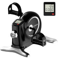 Under Desk Bike Pedal Exerciser, Mini Exercise Bike for Arm/Leg Exercise, Portable Peddler with LCD Display
