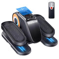 Under Desk Elliptical Machine, Quiet Seated Leg Exerciser for Home Office, Adults and Seniors, Remote Control, 12 Speeds, 3 Auto Modes, Forward/Reverse, Fully Assembled, Gray