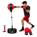 NSG Punching Bag for Kids & Boxing Gloves Set - Adjustable Freestanding Speed Bag with Spring-Loaded Stand, Junior Boxing Gloves & Hand Pump - Portable, Easy Assembly for Boys, Teens, Toddlers Ages 4+ - size: Large