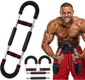 Latest-Gen Twister Arm Trainer, Adjustable Power Spring Workout Bar, Forearm Triceps Chest Exerciser Strengthener, Detachable Portable Home Fitness Equipment for Enhancing Upper Body Muscle - style: 60-90lbs