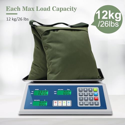 Aimosen 4 Packs Sandbags Military Green Weight Bags for Light Stand, Heavy Duty Saddlebags for Photography Backdrop Stand, Photo Video Tripod, Pop up Tent, Umbrella Base, Fishing Chair, Picnic Table - color: Green