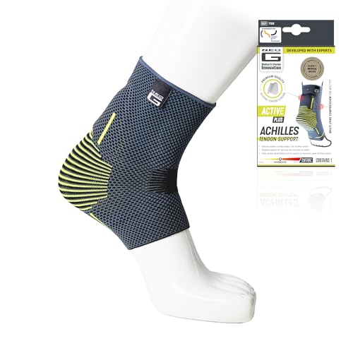Neo-G Achilles Tendon Support With Silicone Tendon Cushion - Achilles Tendonitis Brace Ankle Support For Men And Women – Targeted Ankle Compression Sleeve - Breathable - Active Plus (Large) - size: Large