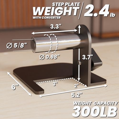Synergee Step Plates – Fits 2x2, 2x3, 3x3 Power Racks - color: b) 2x3 with Converter