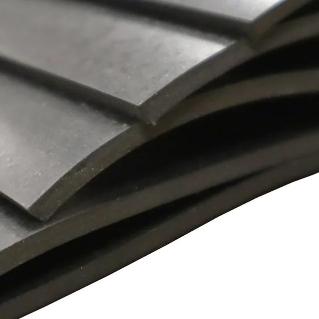 Neoprene Commercial Grade, Black, 50A, 0.062" x 5" x 5" (2 Pack)