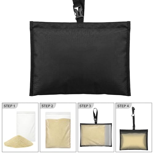 ZEAYEA 8 Packs Sand Bags for Boat Covers, 600D Marine Grade Oxford Fabric Weight Bags with Tarp Clips and PE Bags, Sandbag Mooring Kit for Outdoor Cover Stability