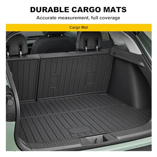 TTX LIGHTING Cargo Liner & Backrest Mat for 2024 2025 2026 Chevy Trax | Custom Fit Trunk Mat for Chevrolet Trax 2024 2025 2026 All Weather Waterproof Car Accessories - style: Cargo Liner & Seatback Mats