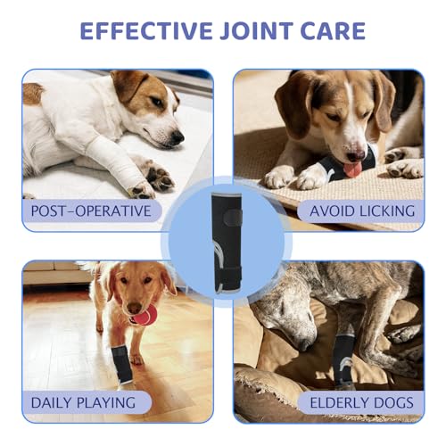 Dog Front Leg Brace - Hock Joint Compression Wrap Providing Stability for Dog for ACL , Arthritis, Joint Discomfort Aid in Wound Care and Recovery - Dog Wrist BracePreventing Injuries, Sprains (L) - size: Large