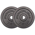 Standard 1 inch Cast Iron Weight plates - Superior Hammertone Finish, Wider Range 1.25-50 lbs Weights. Ideal for Dumbbell Handles, 1in Barbells, Adjustable Kettlebell Handles - Sold in Pairs - color: 7.5lb (Set of 2)