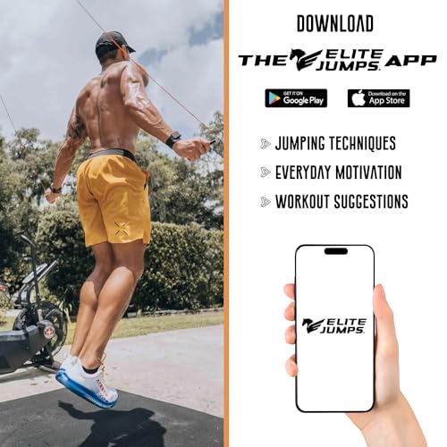 EliteSRS 10 Foot Outdoor Rated 5Mm Pvc, Boxer Jump Rope 3.0 with Smooth Action Polymer Handles and Ergonomic Slip-Resistant Dimpled Grips | Professional boxing rope. Smooth-action handles with slip-resistant grips. Fitness and cardio. - color: White