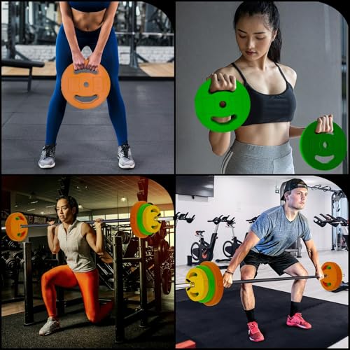 40Lb Adjustable Dumbbell Barbell Set with Cardio Pum, 6 Weight Plates & 3 51-Inch Bar Bars - Cardio Pump for Home Gym, Full Body Strength Training, Multi-Color Free Weights - color: Multi-color-Round-40 lb