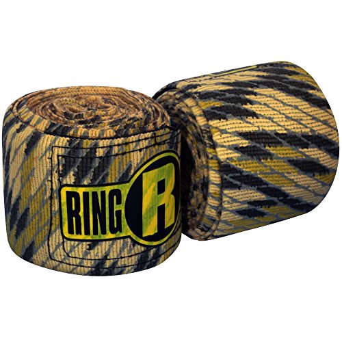 Ringside Apex 180” Boxing Hand Wraps Pair - Durable, Elastic Training Wraps with Hook & Loop Closure, Multi-Color Options, Perfect for MMA, Muay Thai, Kickboxing - color: Snake