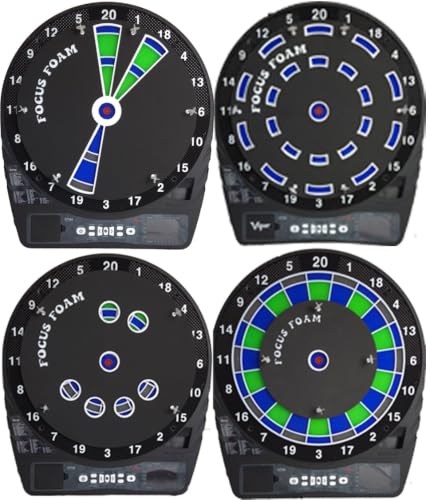 Dart Trainer | Soft Tip Set of 4 (15.5" Boards)