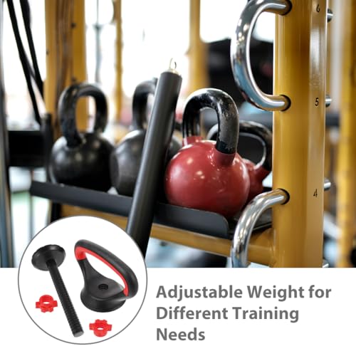 UPKOCH Adjustable Kettlebell Handle for Weight Plates, Dumbbell Converter Grip Attachment for Home Gym Strength Training, Loadable Workout Equipment