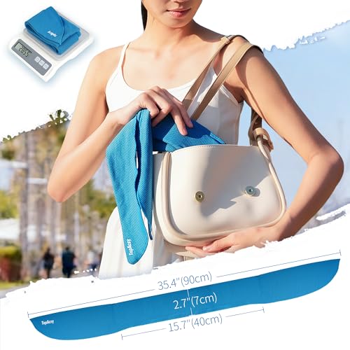 New Upgraded Cooling Neck Wraps, Neck Coolers for Hot Weather, Leak-Proof Solid Cooling Gel, 360° Full-Wrap, Cool Relief - Head, Neck, Wrists... - color: Blue