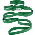 Stretching Strap for Physical Therapy and Home Rehab, 10 Loops Non-Elastic Yoga Strap for Hamstring, Calf and Back Stretching, Mobility, Exercise, Pilates, Flexibility - color: Green