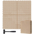 Drydiet 8 Pack Drainage Tiles Modular Interlocking Floor Tiles with 1 Pc Plastic Hammer 12" x 12" Cushion Mat Non Slip Rubber Floor mat with Holes for Pool Bathroom Deck Kitchen Patio (Beige) - color: Beige