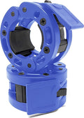 Clout Fitness Olympic Barbell Clamps Collars Quick Release Pair of Locking Weight Clips Fit 2 Inch Barbell for Weightlifting - color: Blue, style: Classic Quick Release