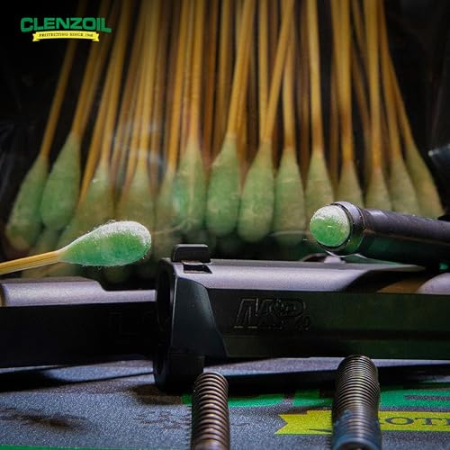 Clenzoil Field & Range Bore Stix | Pre-Saturated Gun Cleaning Cotton Swabs | Caliber Specific Gun Barrel Swabs for Pistols - size: .22 Caliber - 5.56 MM