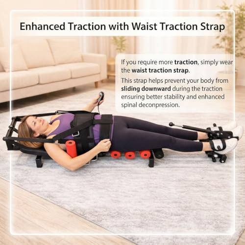 Spinal Decompression Machine Decompression Table for Back Pain Relief | Motorized Spine Decompression Device, spinal stretching device for sciatica and herniated disc relief, posture improvement
