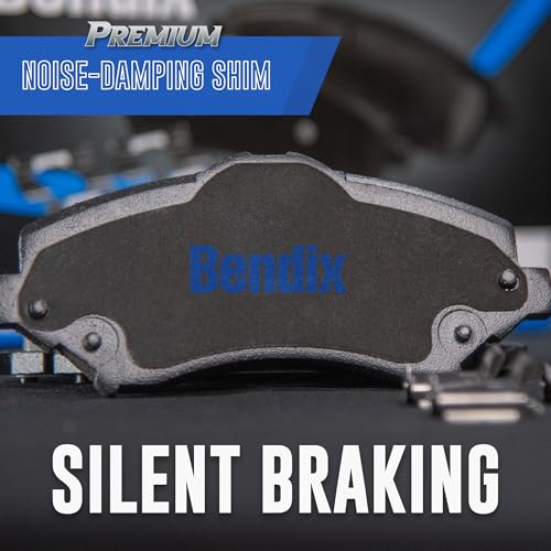 Bendix Premium SBC1044 Ceramic Front Brake Pads for Select Models Ford C-Max, EcoSport, Escape, Focus, Mazda 3, 3 Sport, 5, Volvo C30, C70, S40, V40, V40 Cross Country, V50