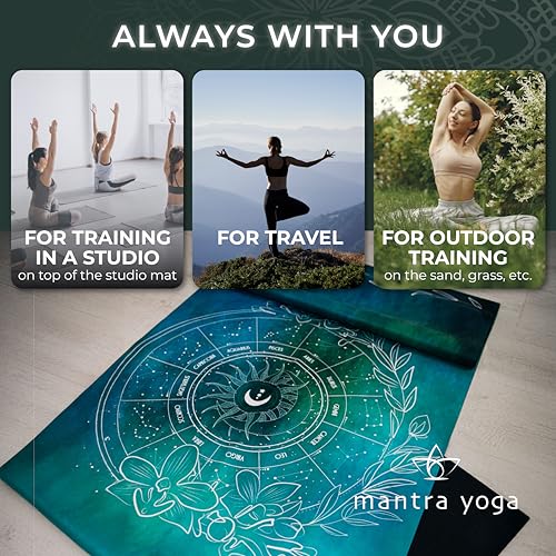 Mantra Yoga Travel PRO 1.5mm with Knee Pad - Foldable Fitness & Exercise Mat with Bag | Lightweight, Compact & Eco-Friendly | Non-Slip & Washable | For All Types of Yoga | 72" L x 24" W | 2.6 lbs - color: Terra