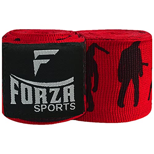 Forza Sports 180" Mexican Style Boxing and MMA Handwraps - color: Zombie Red