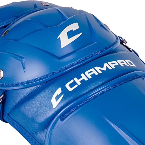 Champro Optimus MVP Double Knee Leg Guard - color: Royal, size: 12"