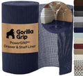 GORILLA GRIP powerGRIP Drawer Shelf and Cabinet Liner, Thick Strong Hold, Non-Adhesive Liners Protect Kitchen Cabinets and Cupboard, Bathroom Drawers, Easy Install, Breathable Mat, 12" x10', Navy Blue - color: Navy, size: 12" X 10', style: 12" x 10'