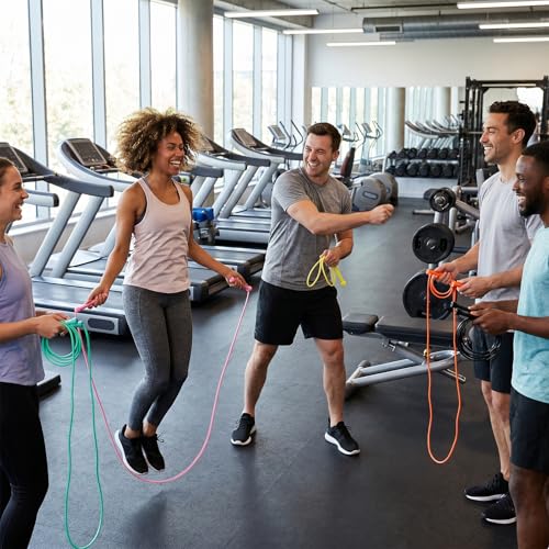 YYDYTTKX Adjustable Jump Rope Bulk, 9.2 ft Tangle-Free Speed Skipping Rope for workouts, group training, teams, family and Gym Class - color: Multicolor, size: 24