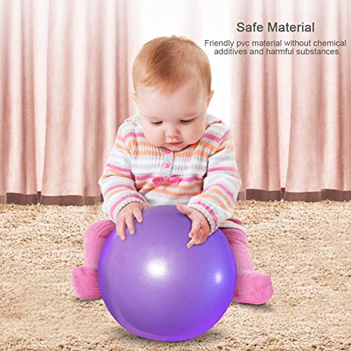2 Pack Exercise Balls, 8-9 Inch Mini Pilates Yoga Balls, Anti-Burst Small Fitness Balls for Pilates, Yoga, Core Training and Physical Therapy, Improves Balance - color: Purple