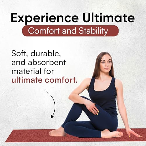 Yoga Mat Towel - Double Sided Microfiber Yoga Towel - Sweat Absorbent Non Slip Hot Yoga Towel - Lightweight, Quick Drying Pilates Towel - 73" x 26", Sedona - color: Sedona