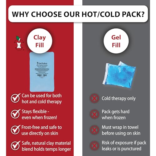 Reusable Hot & Cold Therapy Pack for Knee, Back & Shoulder Pain, Medium | Flexible reusable therapy pack delivers soothing hot or cold therapy to help relieve pain, swelling, and muscle soreness. - size: Medium - 6 x 10 Inch