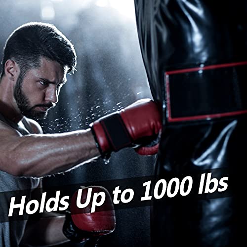 Eapele Heavy Bag Hanger, Punching Bag Mount for Ceiling 360° Swivel Wood Beam Holder for Boxing Bag, Heavy Bag, Gym Punching Bag, Speed Bag, Aerial Yoga Swing, Gymnastic Rings, Sandbag, Hammock - color: Heavy Bag Hanger with Chain