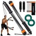 Weighted Ropeless Battle Ropes, Heavy Duty Portable Cordless Battle Rope for Home Gym with Grip Poster Strengtheners, Grip Poster & Storage Bag. Battle Rope Sticks for HIIT, Strength & Quiet Cardio
