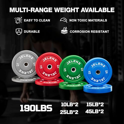 JELENS Leg Press Hack Squat Machine, Leg Machine for Home Gym with Linear Bearing, L11 Professional Adjustable Leg Exercise Machine, Lower Body Workout - color: Red, size: 190LB Colored Weights Package