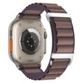 Alpine Loop Compatible with Apple Watch 3 Band 49mm 46mm 45mm 44mm 42mm 41mm 40mm 38mm Men Women, Nylon Sport Loop for Apple Watch Ultra 2/1 iWatch Series 11 10 9 8 7 6 5 4 3 2 1 SE - color: Deep Purple
