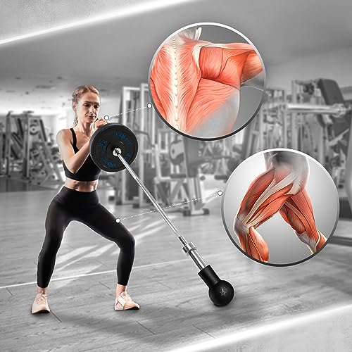 Yes4All Exercise Machine Adjustable T Bar Row Attachment, D Row Handle/Landmine Handle Attachment with Textured Rubber Handles - color: H. Barbell Bombs