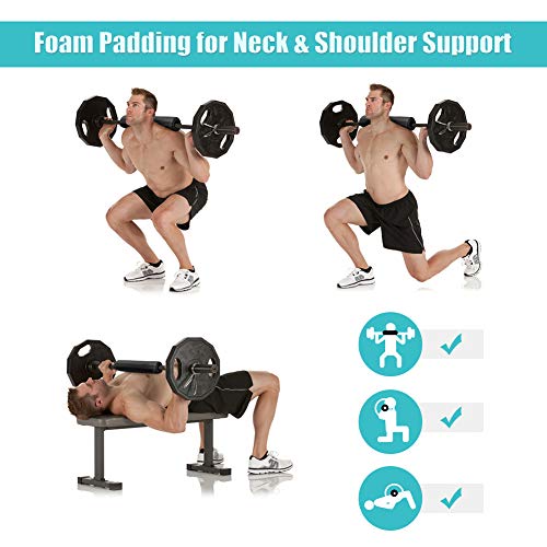 Weightlifting Pad, Portable and Lightweight, Cushioned Foam for Weighted, for Squats Lunges Hip Thrusts